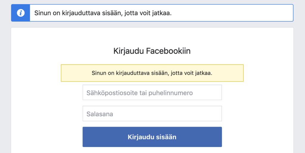 Näyttökuva Facebook Business Manager tilin luomisesta 1