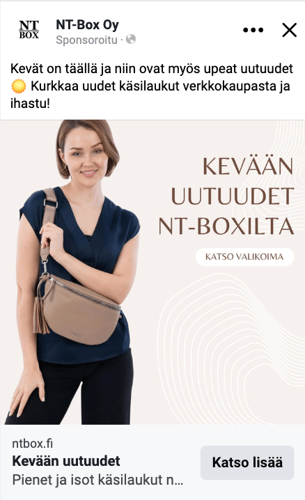 NT-Boxin Facebook-mainos